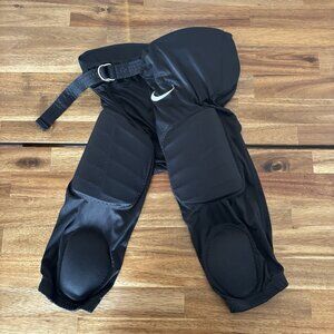 Nike Dri Fit Football Pants Shorts Padded Black Size YOUTH SMALL School